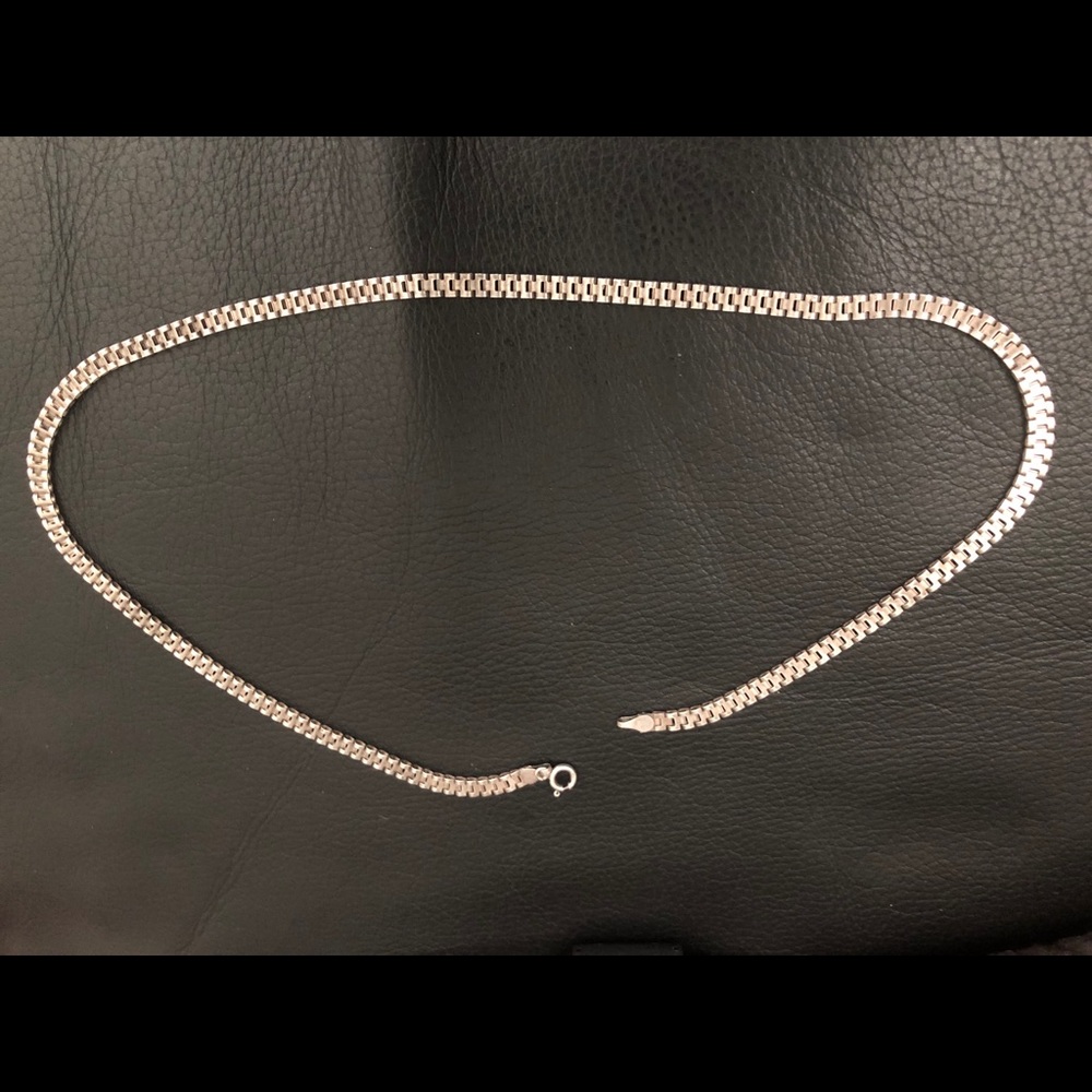 Sterling Silver .925 Canada Bar Link Necklace Rare
